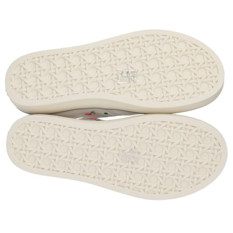 Dior Rose Embroidered Low Cut Sneakers — view 3