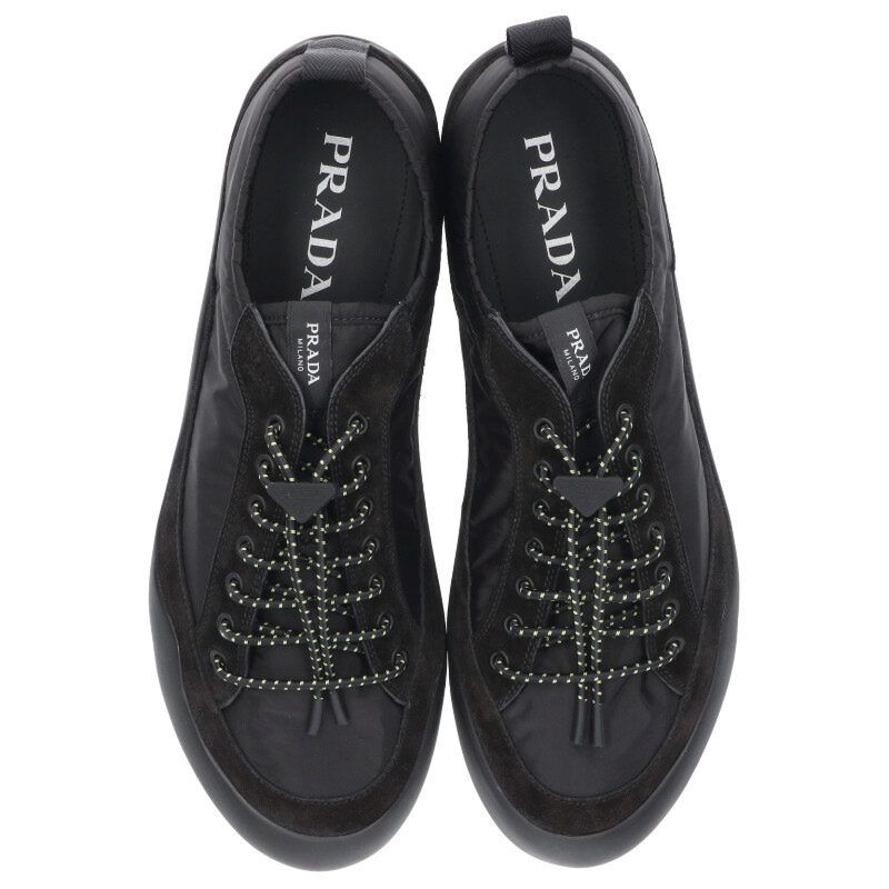 Prada Speedlock Nylon Low Cut Sneakers — view 4