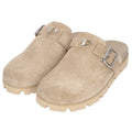 Prada Triangle Suede Sandals