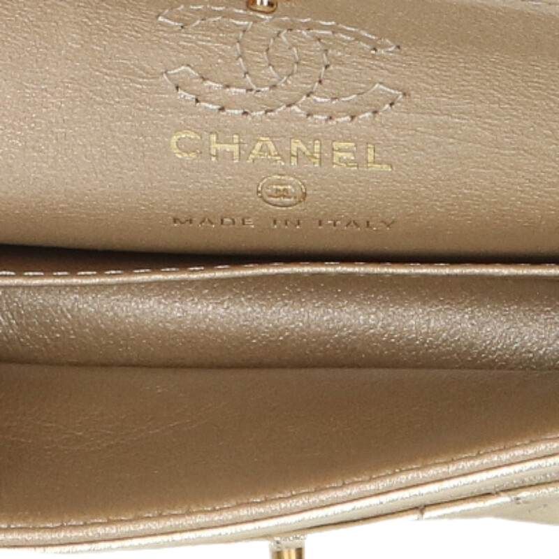 Chanel Quilted CC Logo Lambskin Flap Chain Shoulder Bag Charm — view 3