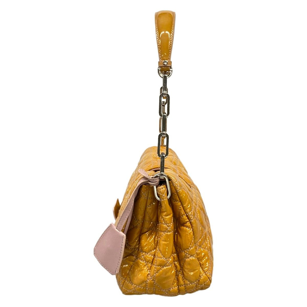 Dior Shoulder Bag Cannage Stitch Pink Leather — view 4