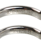 Chanel 18k White Gold Camellia Diamond Ring — view 5