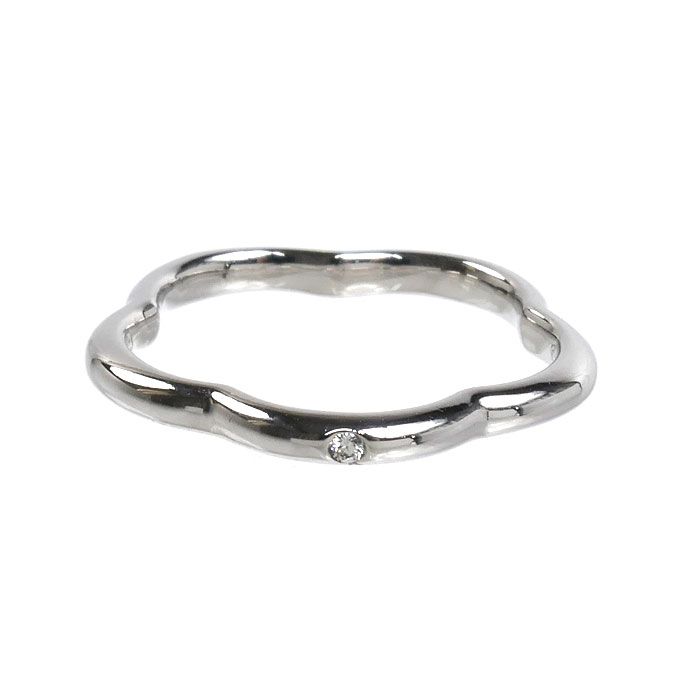 Chanel 18k White Gold Camellia Diamond Ring — view 3