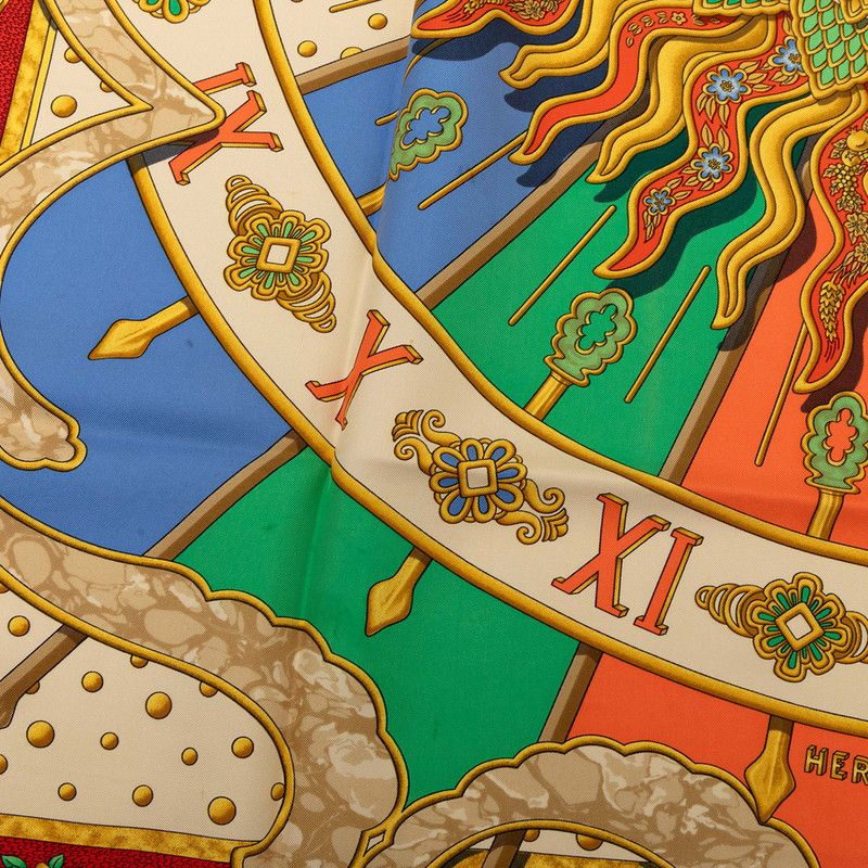 Hermes Carre 90 Carpe Diem Enjoy Every Day Sun Moon and Stars Scarf Oversized — view 4