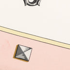 Hermes Carre 90 les Cles Key Scarf Oversized Pink and White Silk — view 5