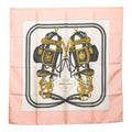 Hermes Carre 90 Brides de Gala Ceremonial Scarf Oversized Pink Silk