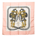 Hermes Carre 90 Brides de Gala Ceremonial Scarf Oversized Pink Silk