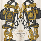 Hermes Carre 90 Brides de Gala Ceremonial Scarf Oversized Pink Silk — view 3