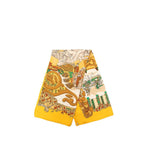 Hermes Carre 90 le Paradis du Roy Scarf Oversized Yellow Silk — view 2