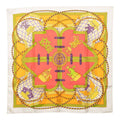 Hermes Carre 90 Grande Tenue Horse in Formal Attire Scarf Large White Multicolor