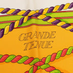 Hermes Carre 90 Grande Tenue Horse in Formal Attire Scarf Large White Multicolor — view 3