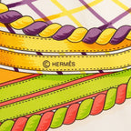 Hermes Carre 90 Grande Tenue Horse in Formal Attire Scarf Large White Multicolor — view 7