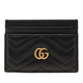 Gucci GG Marmont Card Case Black Leather