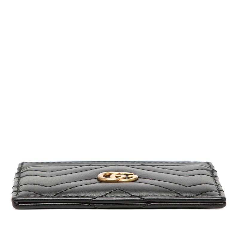 Gucci GG Marmont Card Case Black Leather — view 3