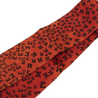 Hermes Twilly Logo Alphabet Scarf Brown Silk — view 3
