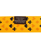 Hermes Twilly Jeu de Cartes Playing Cards Pattern Scarf Yellow Silk — view 5