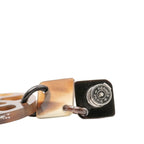 Hermes Ava Drop Earrings Brown Buffalo Horn and Metal — view 4
