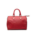 Louis Vuitton Epi Speedy 25 Mini Boston Bag Castilian Red Leather