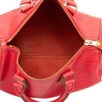 Louis Vuitton Epi Speedy 25 Mini Boston Bag Castilian Red Leather — view 4