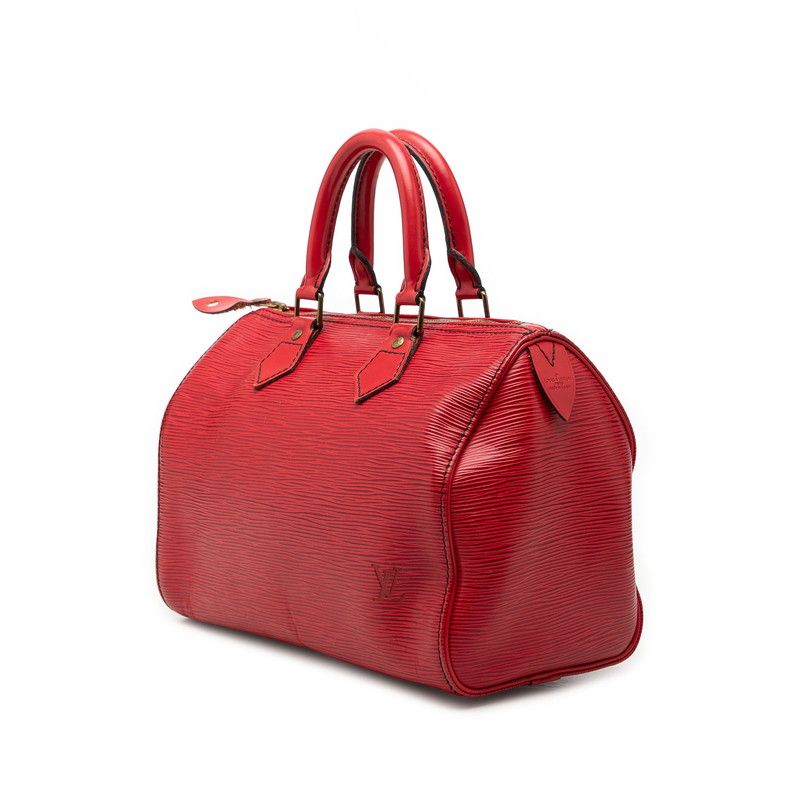 Louis Vuitton Epi Speedy 25 Mini Boston Bag Castilian Red Leather — view 2