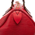 Louis Vuitton Epi Speedy 25 Mini Boston Bag Castilian Red Leather — view 6