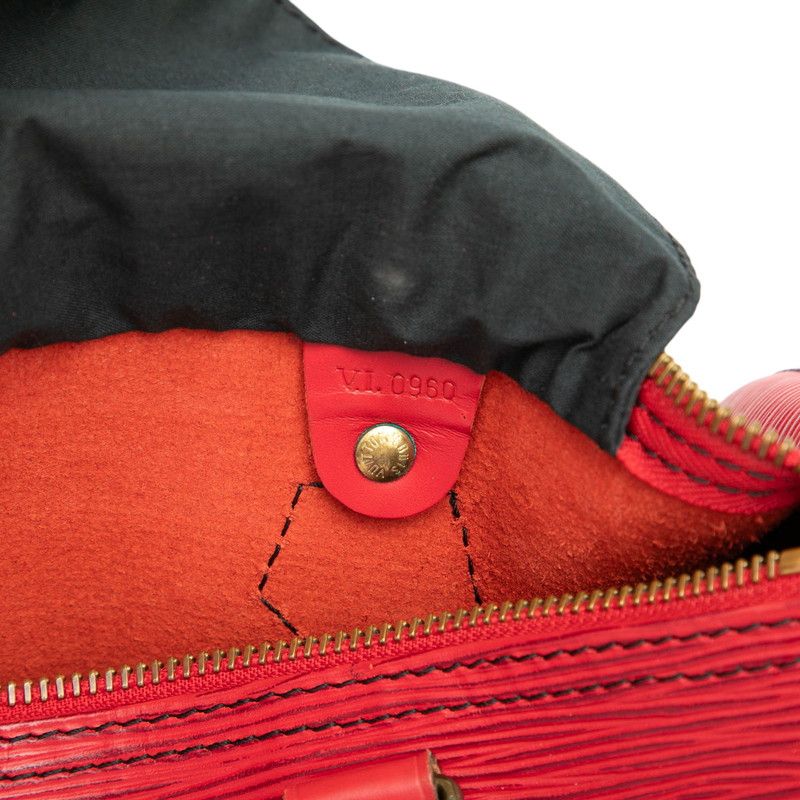 Louis Vuitton Epi Speedy 25 Mini Boston Bag Castilian Red Leather — view 5