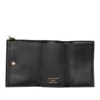 Louis Vuitton LV Blue Mini Trifold Wallet Black Leather — view 4