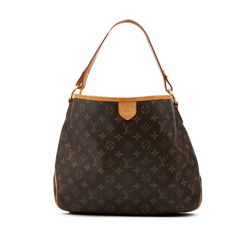 Louis Vuitton Monogram Delightful PM Shoulder Bag Brown Leather