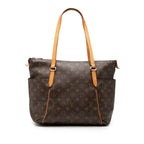 Louis Vuitton Monogram Totally Tote / Shoulder Bag Brown Leather