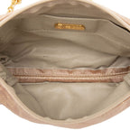 Fendi Zucca Lame Chain Shoulder Bag Pink Beige Canvas — view 4