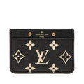 Louis Vuitton Bicolor Monogram Empreinte Card Holder Sample Case Black/beige