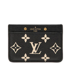 Louis Vuitton Bicolor Monogram Empreinte Card Holder Sample Case Black/beige