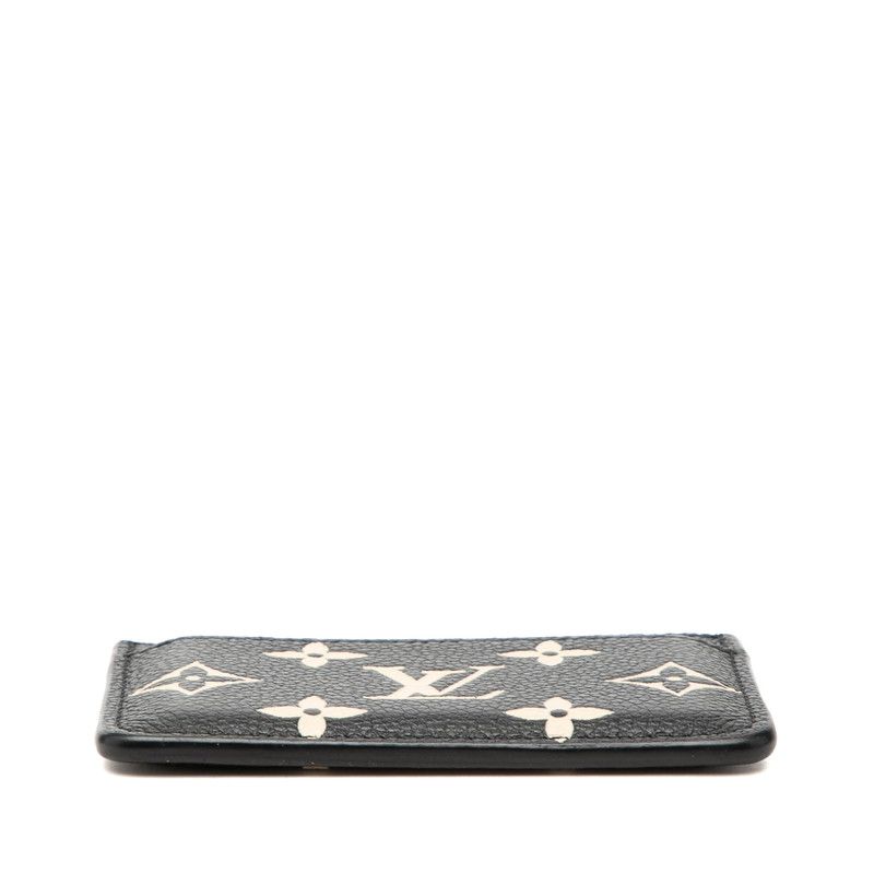 Louis Vuitton Bicolor Monogram Empreinte Card Holder Sample Case Black/beige — view 3