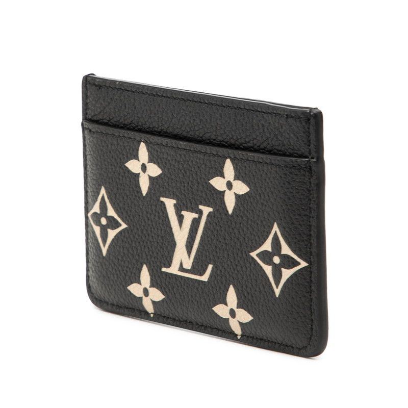 Louis Vuitton Bicolor Monogram Empreinte Card Holder Sample Case Black/beige — view 2