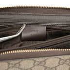 Gucci GG Supreme Round Fastener Wallet Beige Brown — view 6