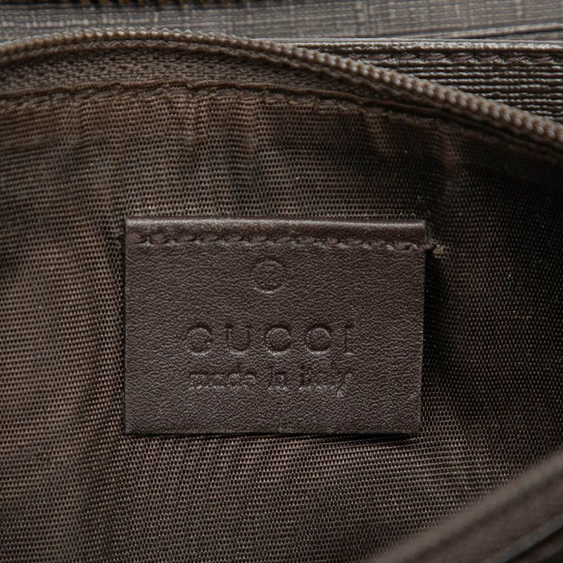 Gucci GG Supreme Round Fastener Wallet Beige Brown — view 5