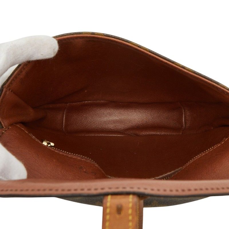 Louis Vuitton Monogram Chien Crossbody Shoulder Bag Brown Leather — view 9