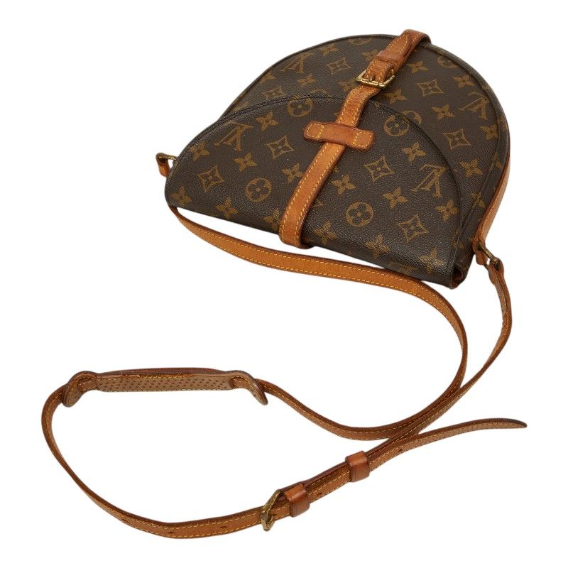 Louis Vuitton Monogram Chien Crossbody Shoulder Bag Brown Leather — view 4