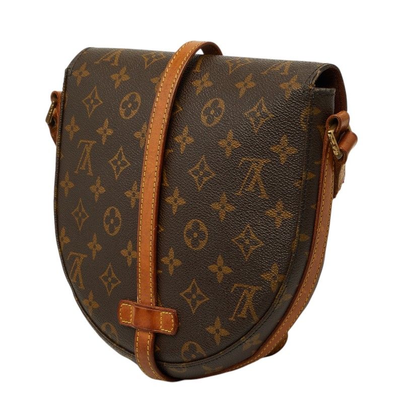 Louis Vuitton Monogram Chien Crossbody Shoulder Bag Brown Leather — view 2
