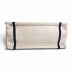 Dior Vertical Book Tote Canvas White Navy — view 4