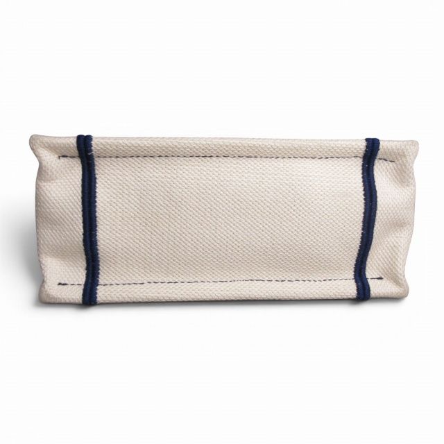 Dior Vertical Book Tote Canvas White Navy — view 4