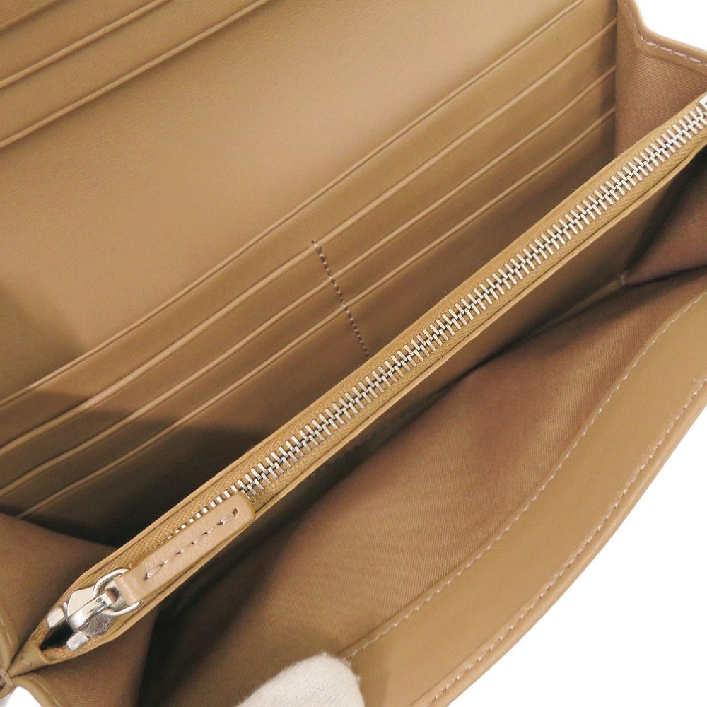 Fendi Chain Wallet Studs Leather Brown — view 5