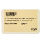 Fendi Chain Wallet Studs Leather Brown — view 9