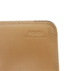 Fendi Chain Wallet Studs Leather Brown — view 8
