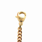 Chanel CC Logo African Continental Motif Metal Faux Pearl Rhinestone Gold — view 7