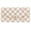 Louis Vuitton Portefeuille Sarah Damier Azur White Wallet