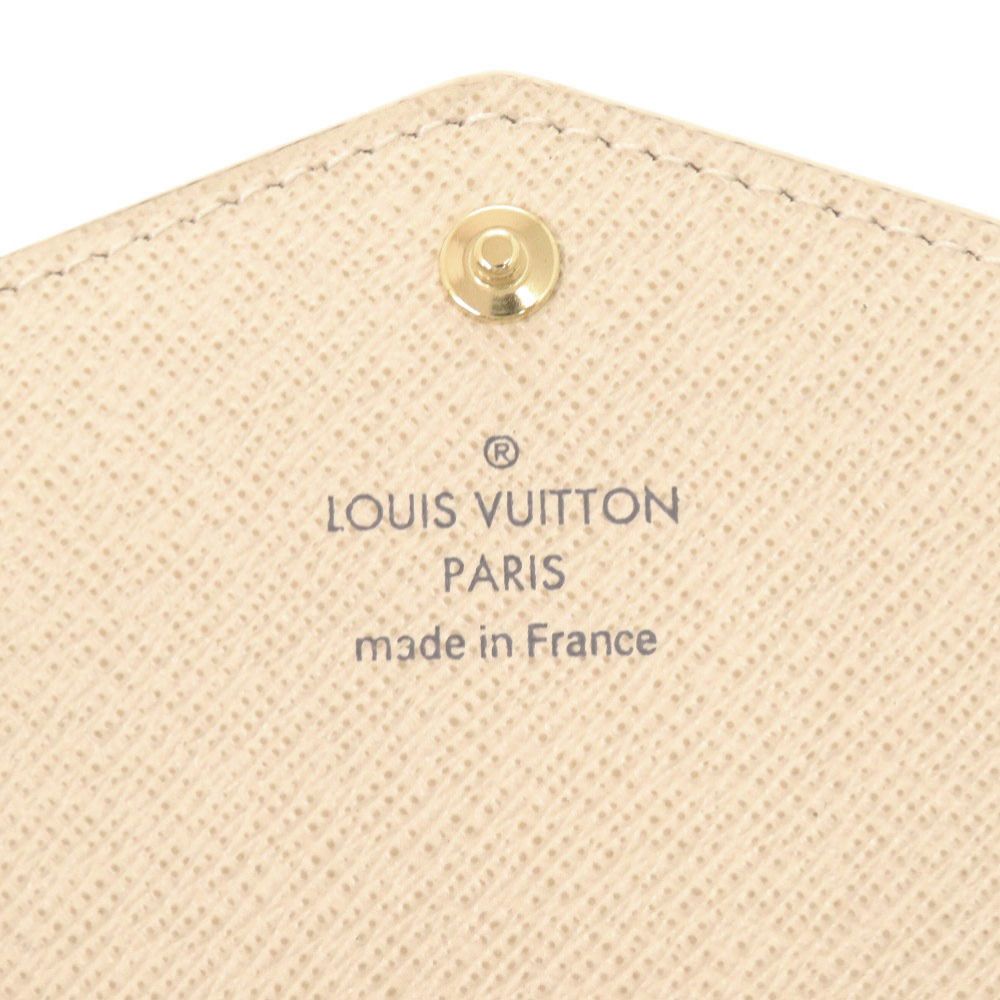 Louis Vuitton Portefeuille Sarah Damier Azur White Wallet — view 7