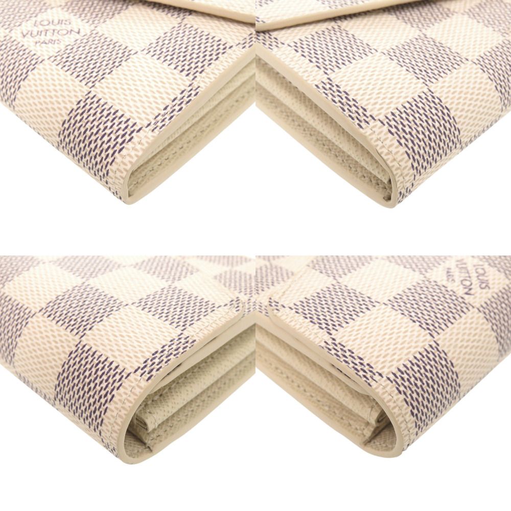 Louis Vuitton Portefeuille Sarah Damier Azur White Wallet — view 4