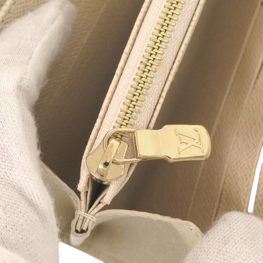 Louis Vuitton Portefeuille Sarah Damier Azur White Wallet — view 8