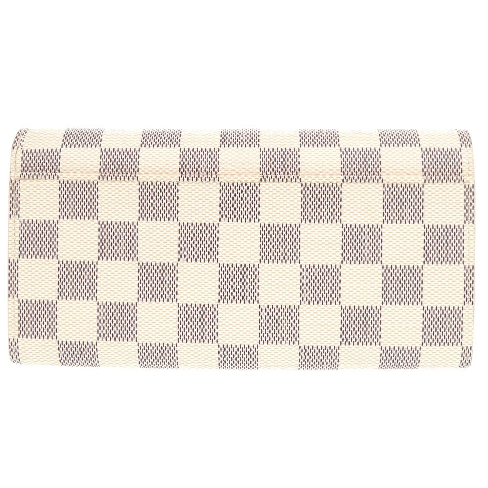 Louis Vuitton Portefeuille Sarah Damier Azur White Wallet — view 3